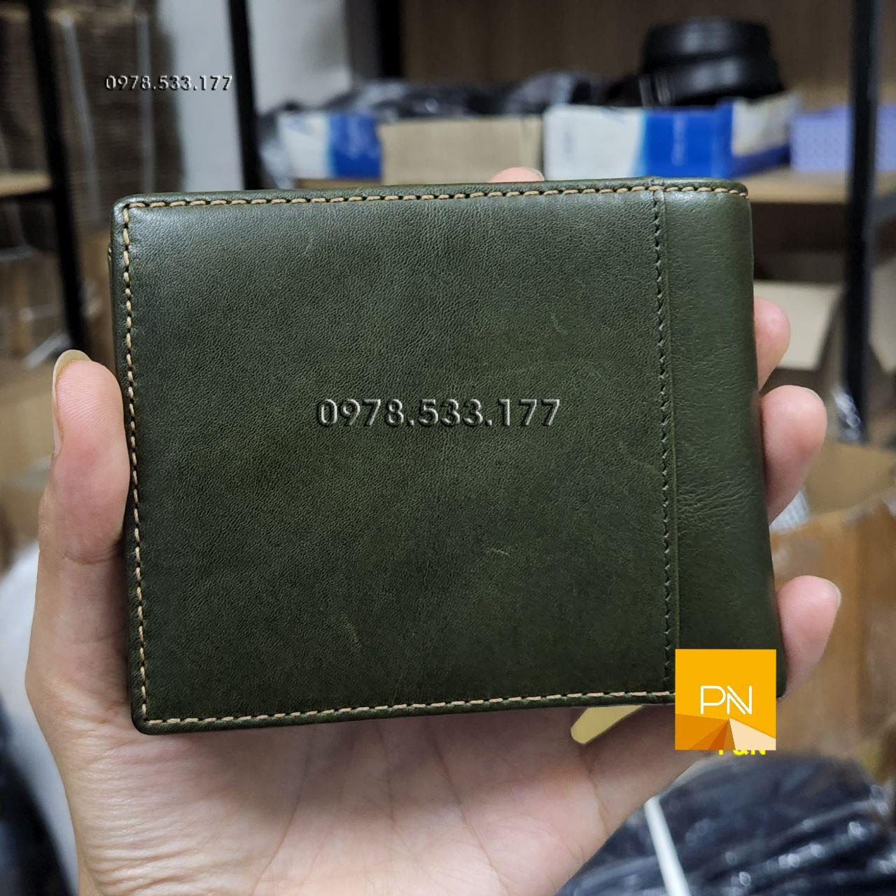 Bóp ví nam da bò Ý cao cấp - PN102117