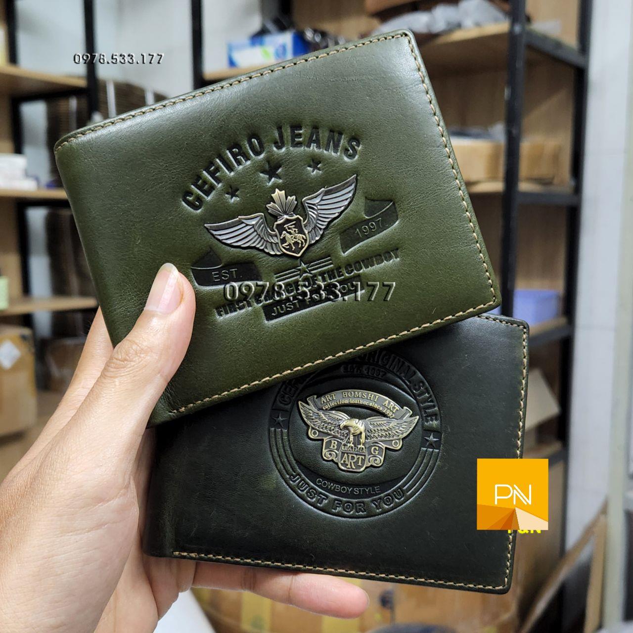 Bóp ví nam da bò Ý cao cấp - PN102117