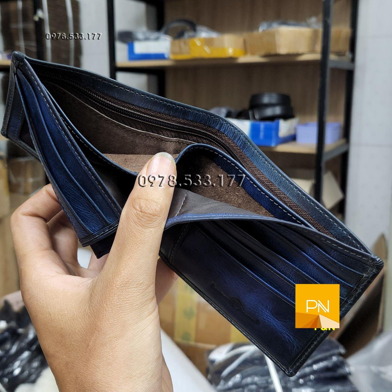 Bóp ví nam ngang da bò Highlight cao cấp - L101964