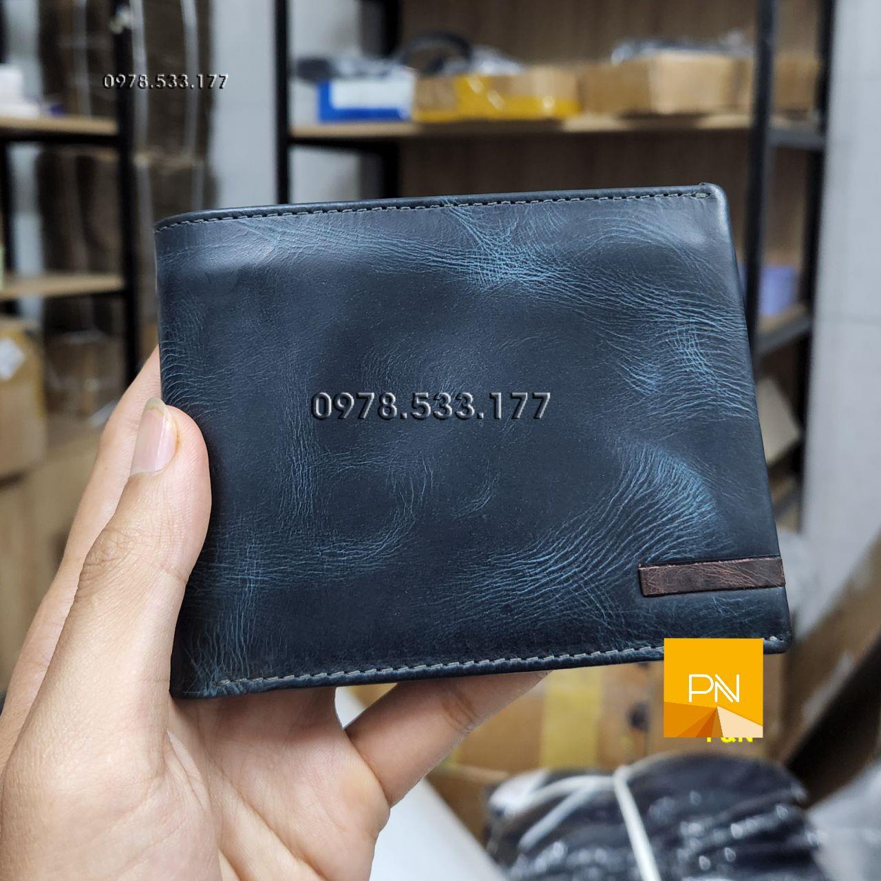 Bóp ví nam ngang da bò Highlight cao cấp - L101964