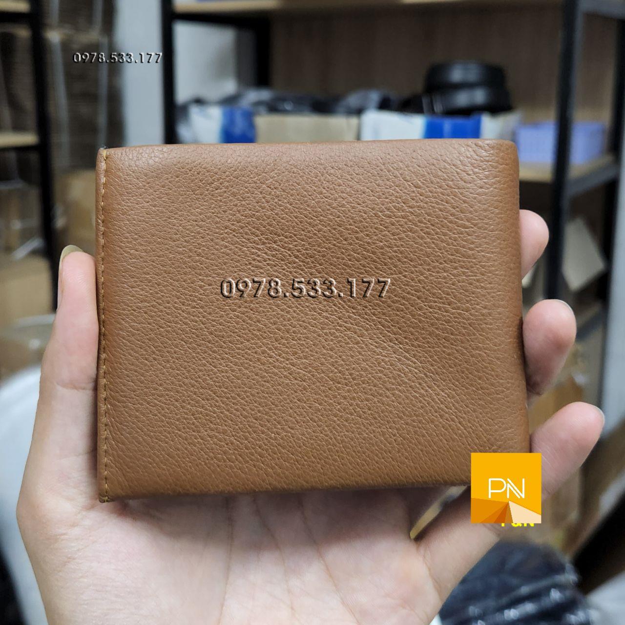 Bóp ví nam ngang da bò thật cao cấp - L101952