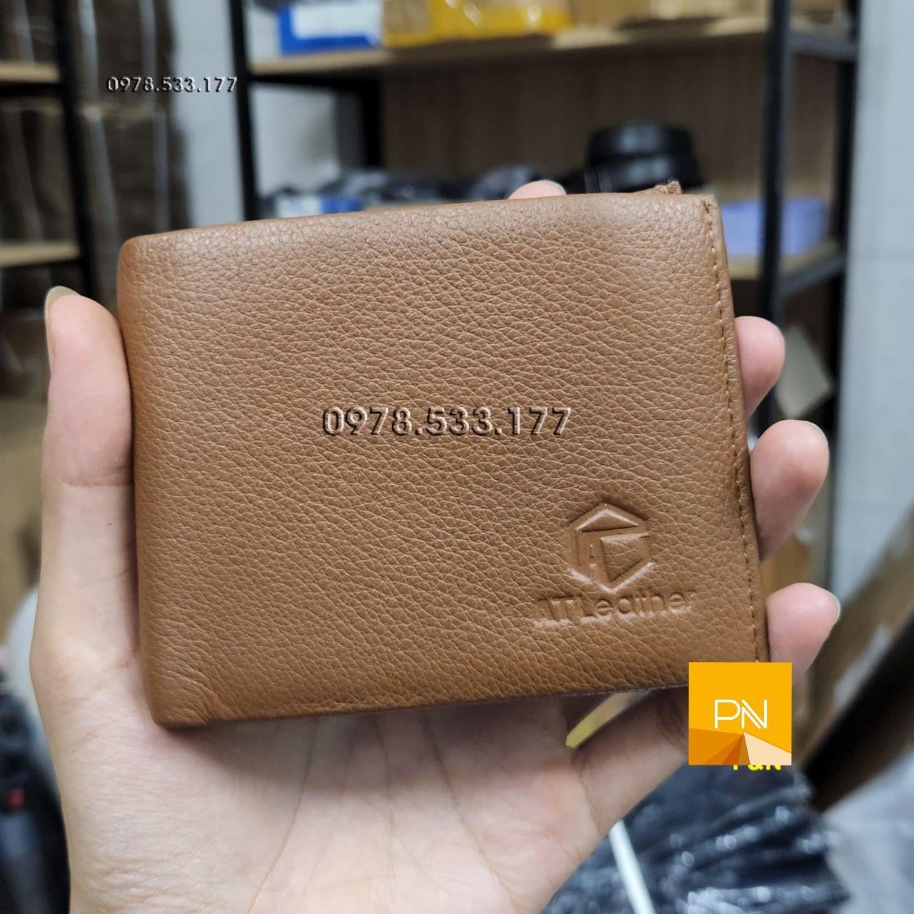 Bóp ví nam ngang da bò thật cao cấp - L101952