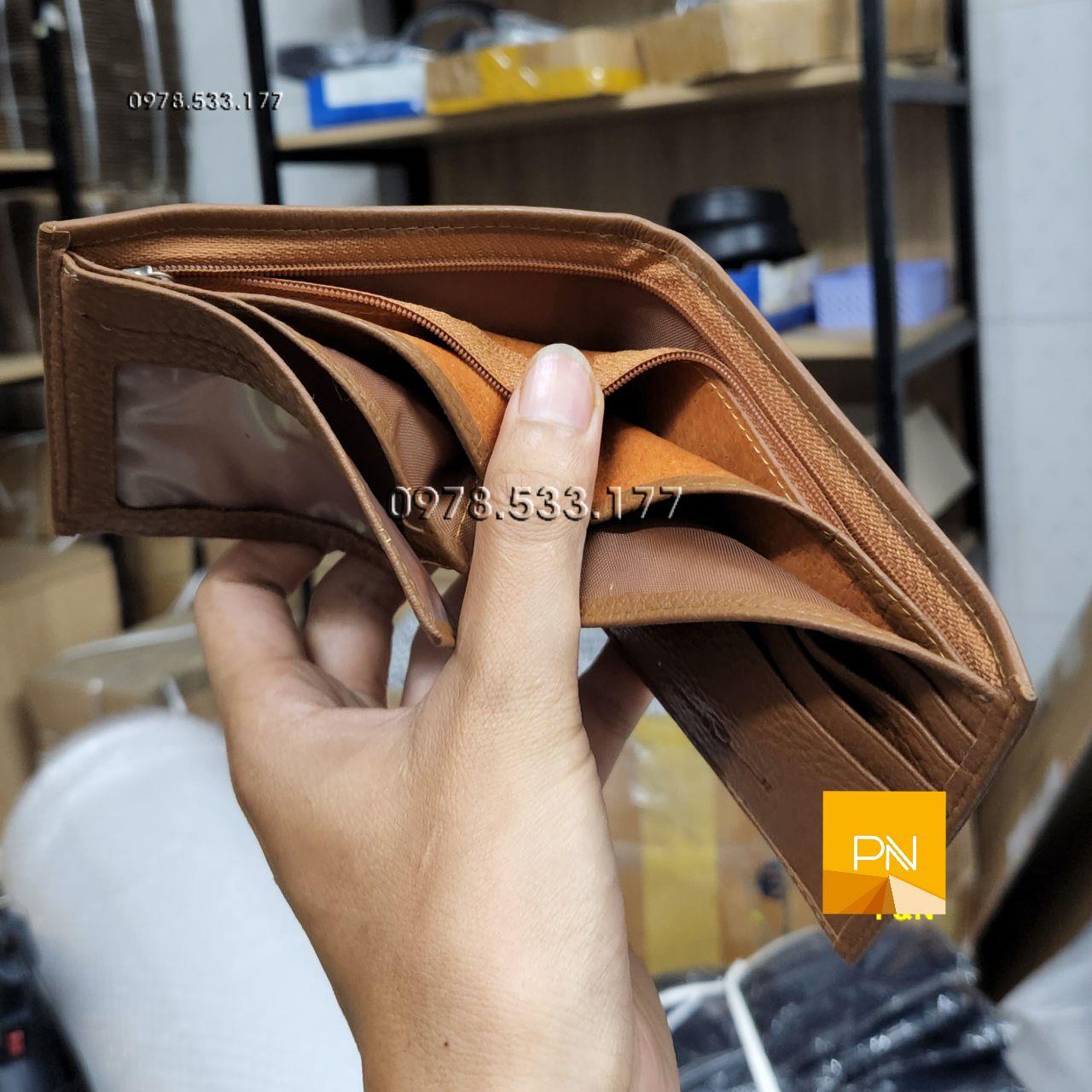 Bóp ví nam ngang da bò thật cao cấp - L101952