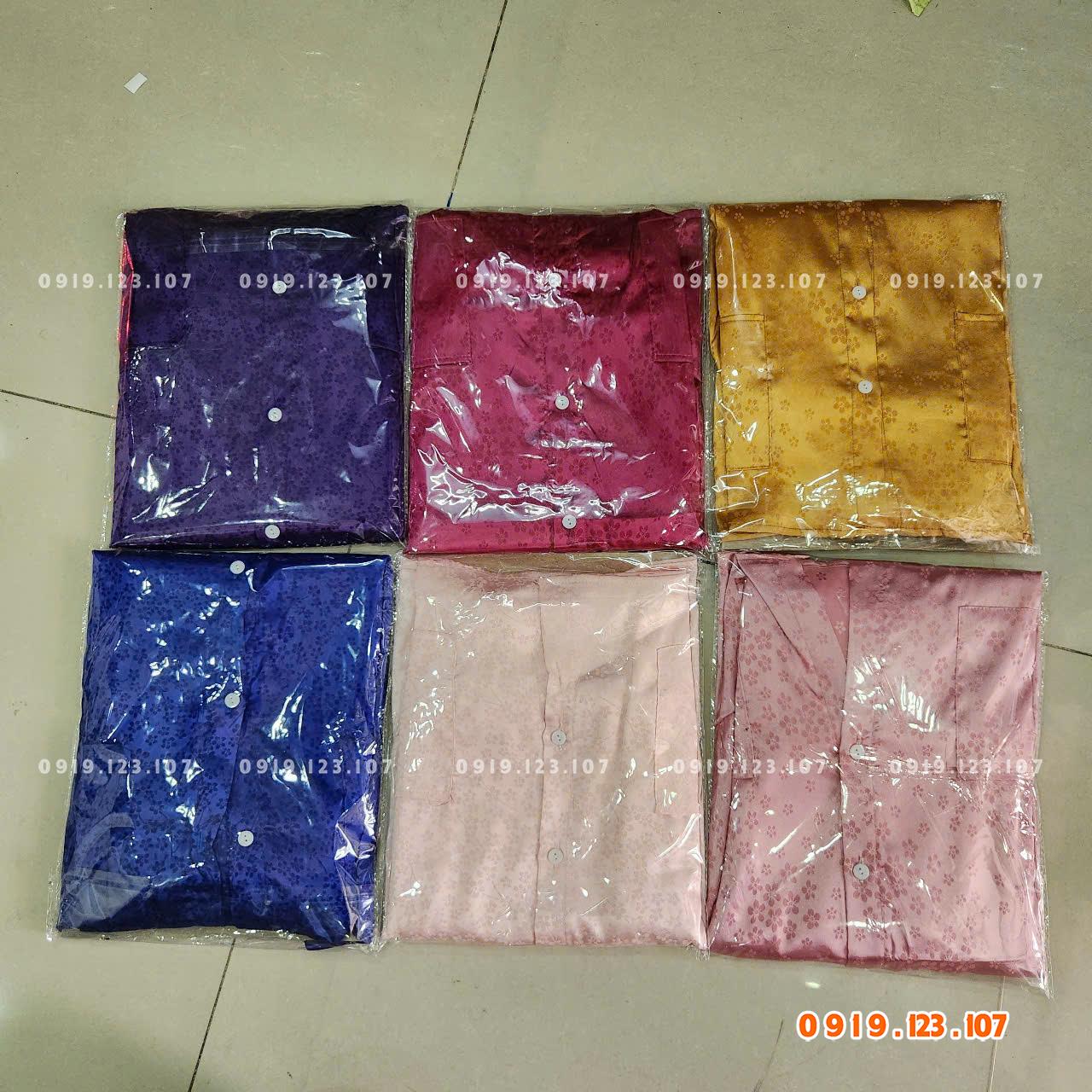 Sỉ đồ bộ hàng chất vải gấm đẹp cao cấp xịn xò cho nội ngoại mẹ lớn tuổi