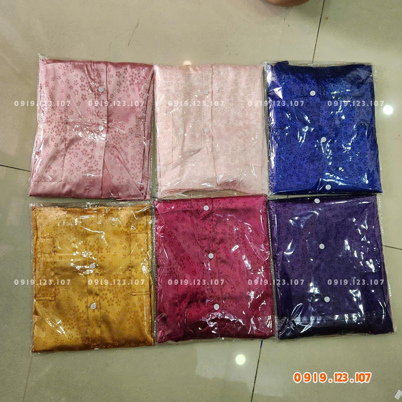 Sỉ đồ bộ hàng chất vải gấm đẹp cao cấp xịn xò cho nội ngoại mẹ lớn tuổi