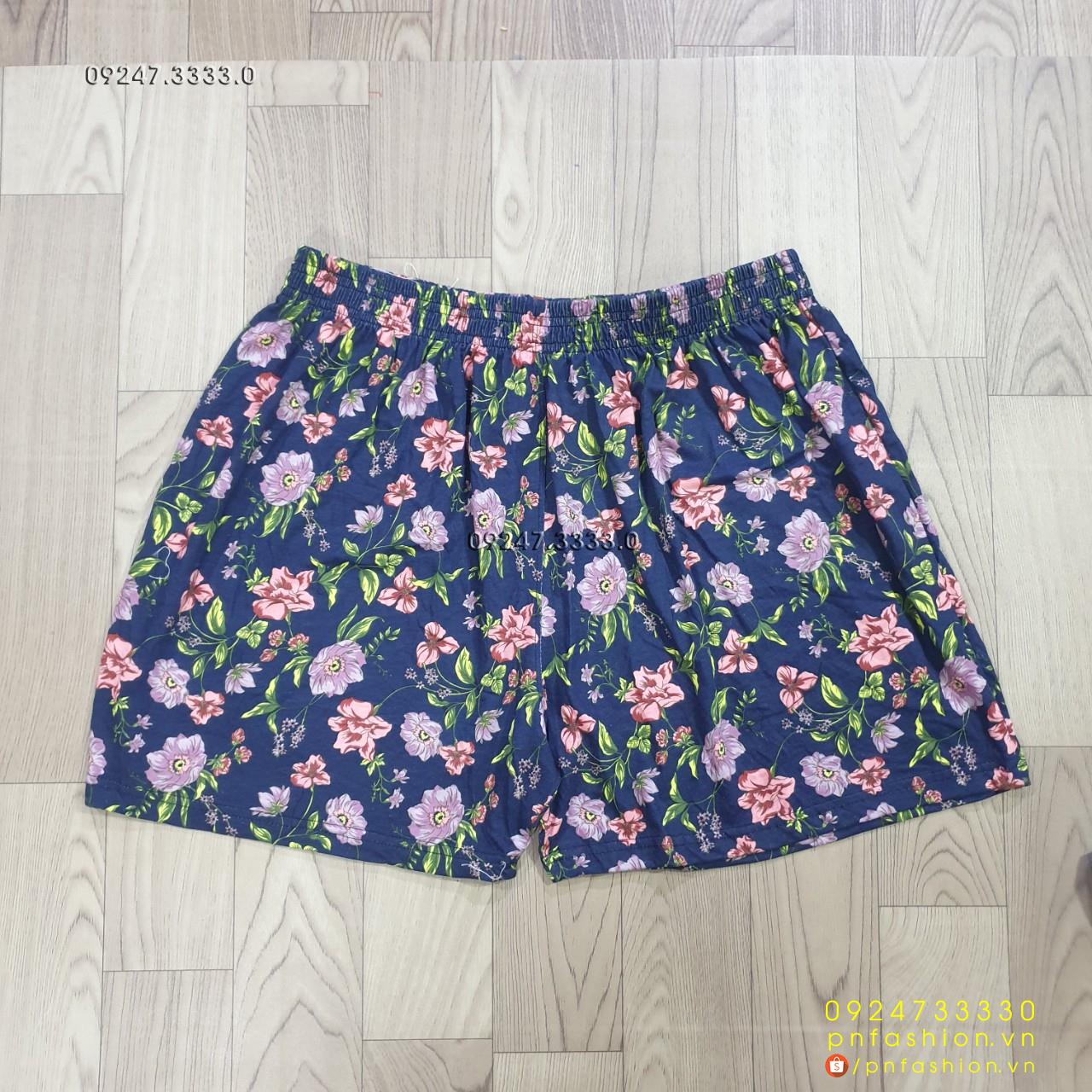 [95-120kg] Quần đùi thun nam mặc nhà big size - PN648