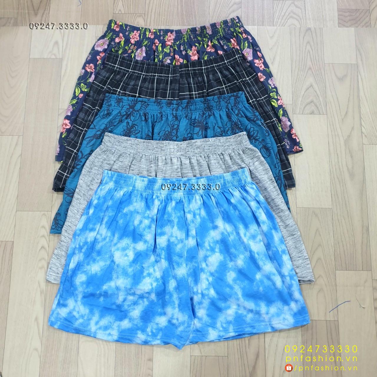 [95-120kg] Quần đùi thun nam mặc nhà big size - PN648