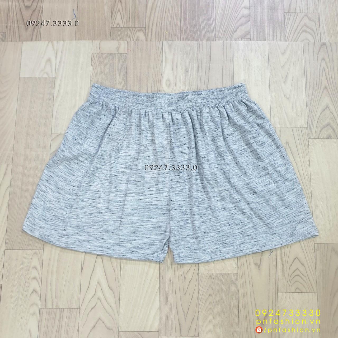 [95-120kg] Quần đùi thun nam mặc nhà big size - PN648