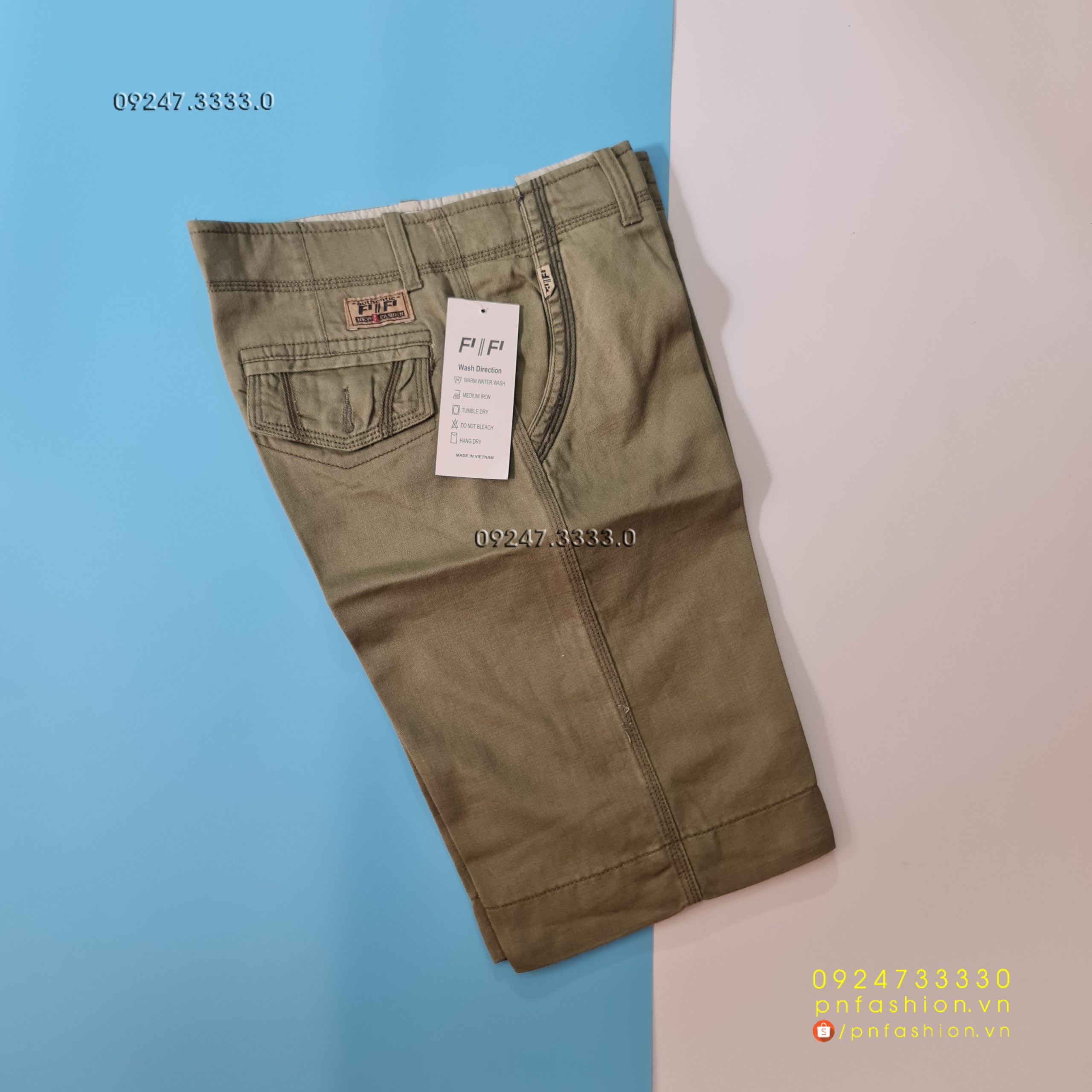 [30] Quần short nam Kaki cao cấp - PN241121-XNN30