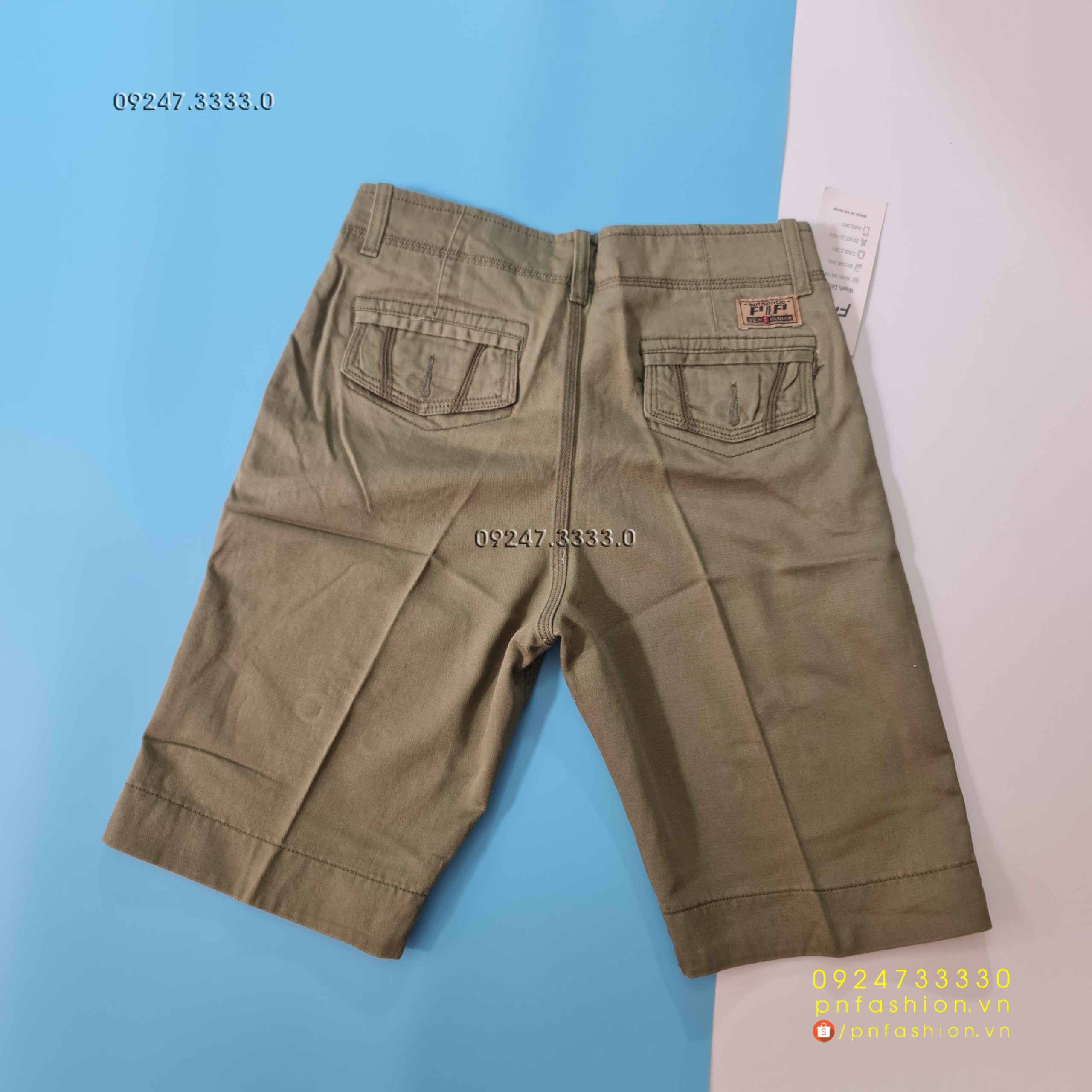 [30] Quần short nam Kaki cao cấp - PN241121-XNN30