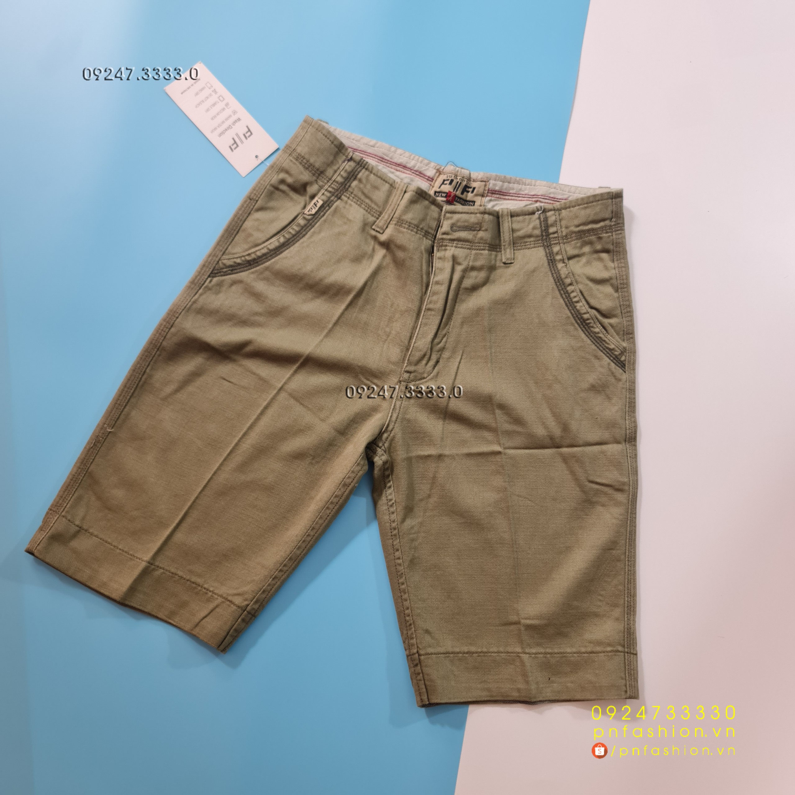 [30] Quần short nam Kaki cao cấp - PN241121-XNN30