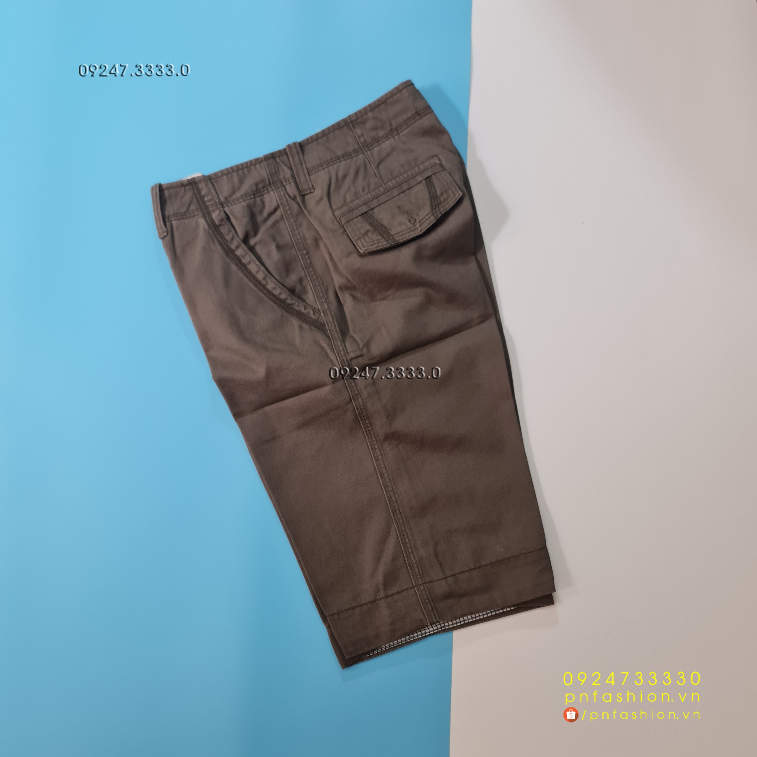 [30] Quần short nam Kaki cao cấp - PN241121-XN30