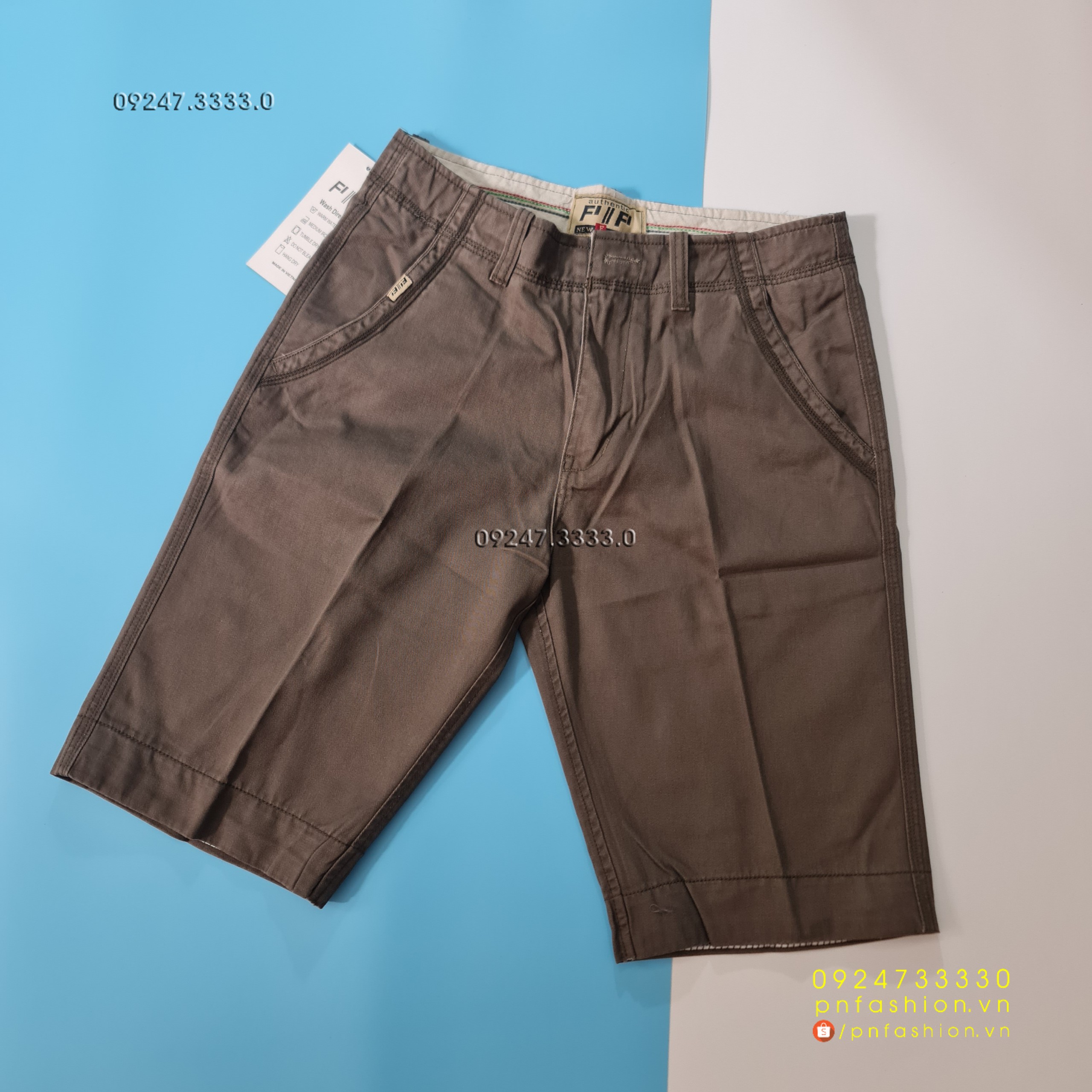 [30] Quần short nam Kaki cao cấp - PN241121-XN30