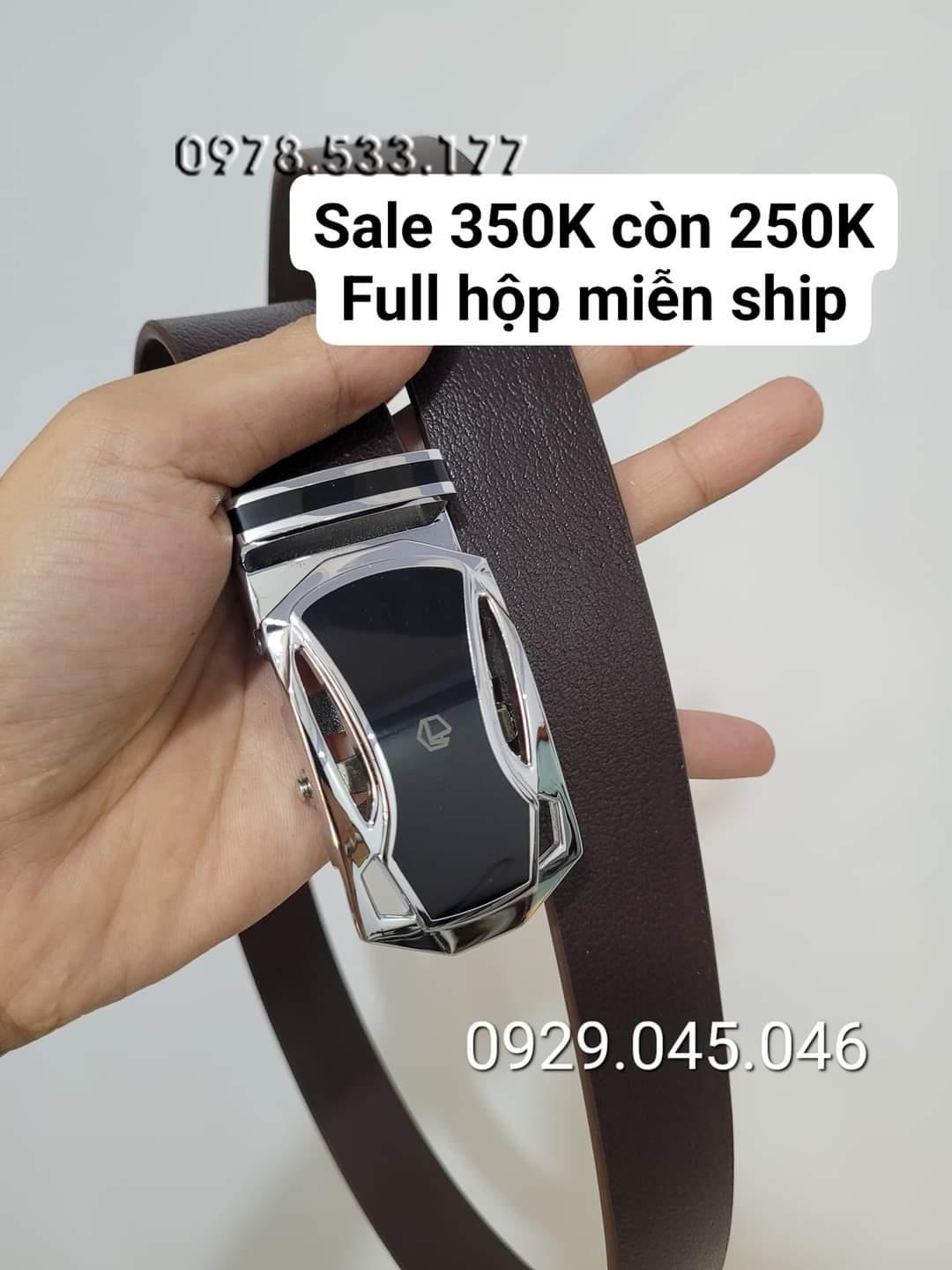 [Sale] Thắt lưng nam hàng đẹp da bò thật sale rẻ - PN732