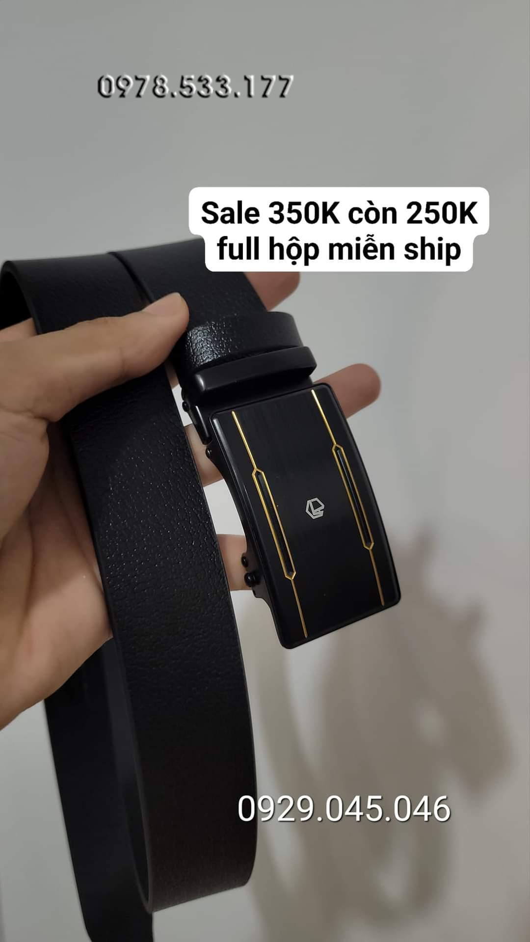 [Sale] Thắt lưng nam hàng đẹp da bò thật sale rẻ - PN732