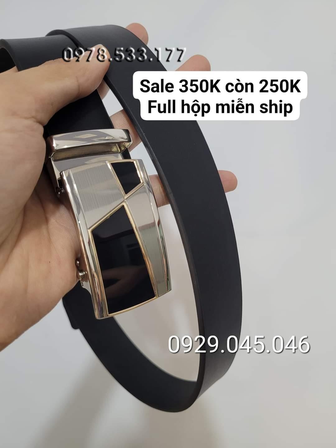 [Sale] Thắt lưng nam hàng đẹp da bò thật sale rẻ - PN732