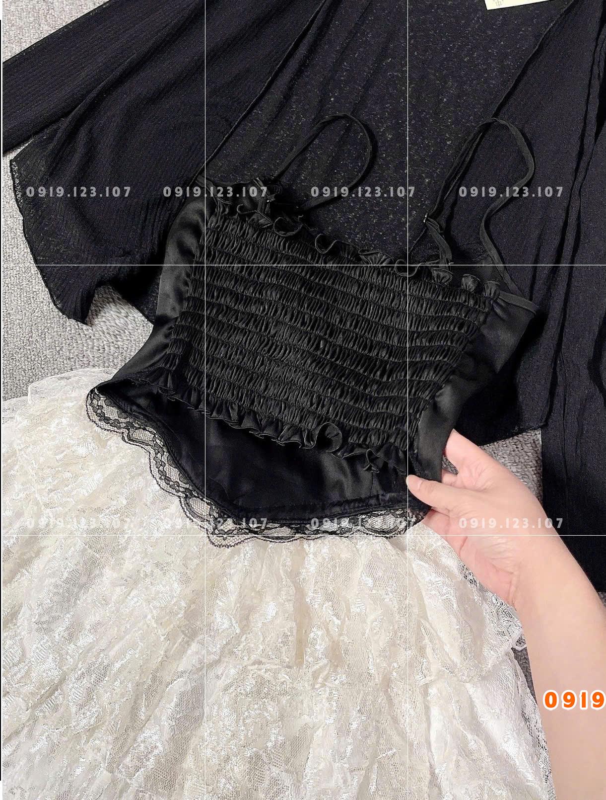 Set 3 món váy ren khoác Bra đẹp hit hot xịn xò - SBT761THU