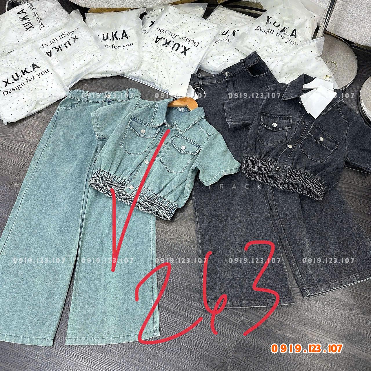 Set jean 140k sỉ ri 10bộ đủ màu cao cấp - SBT747