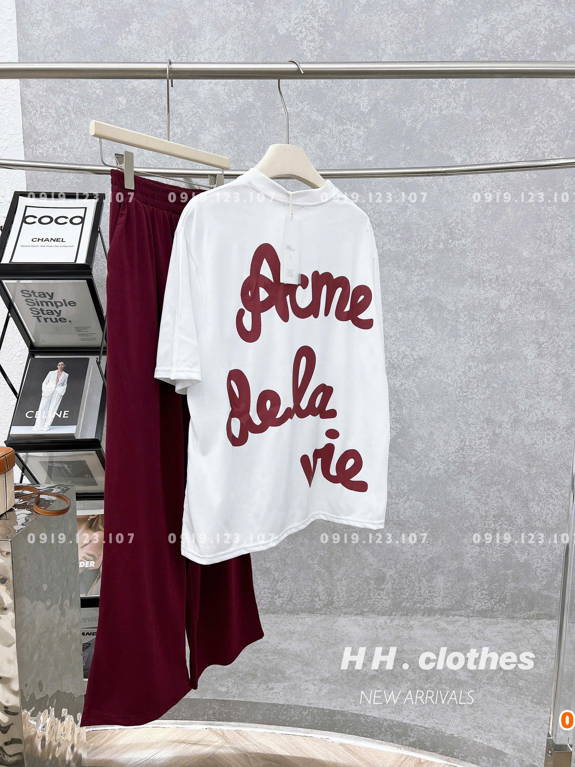 Set tt tăm lạnh phom to in đẹp + quần suông - SBT757