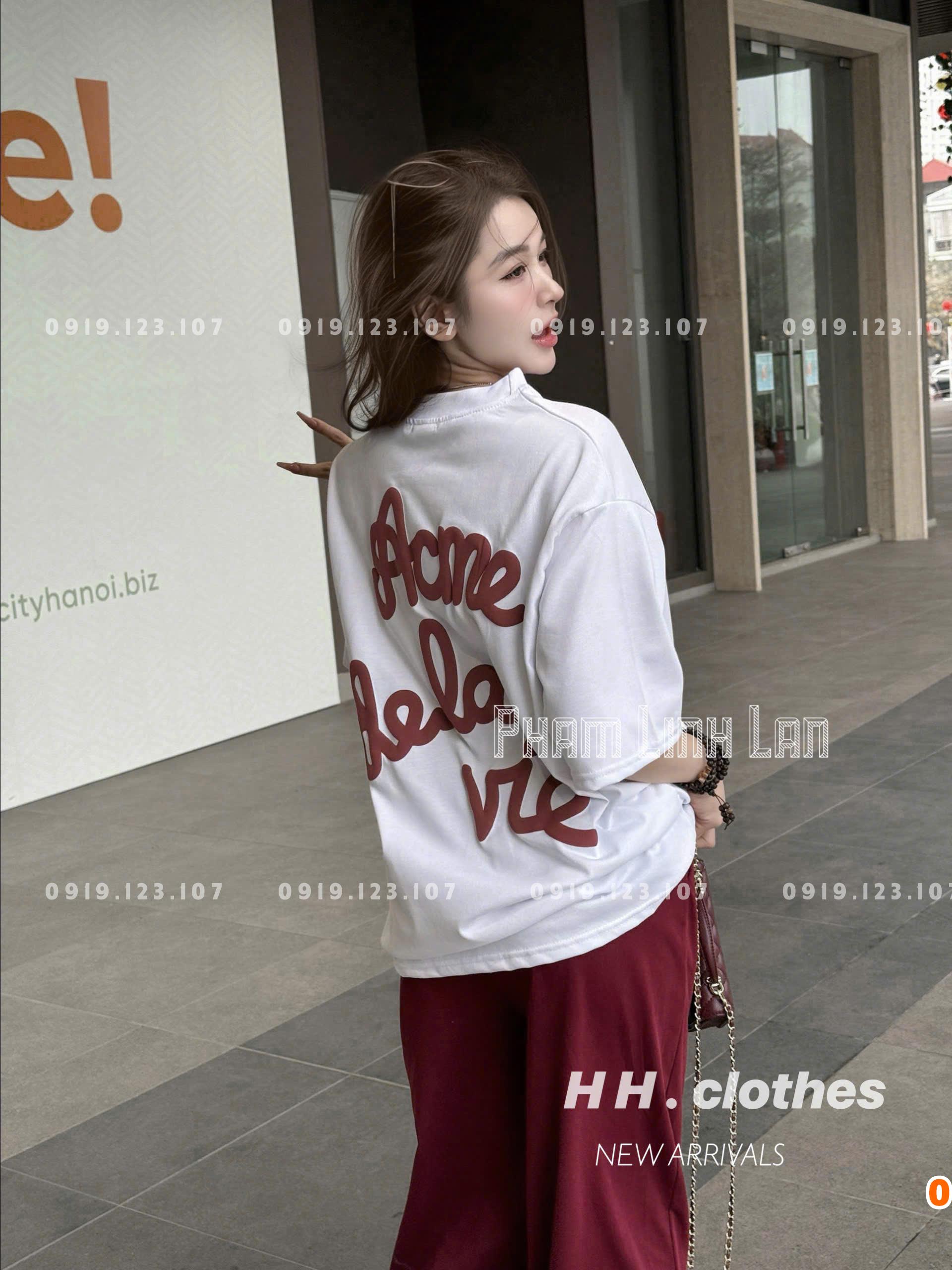 Set tt tăm lạnh phom to in đẹp + quần suông - SBT757