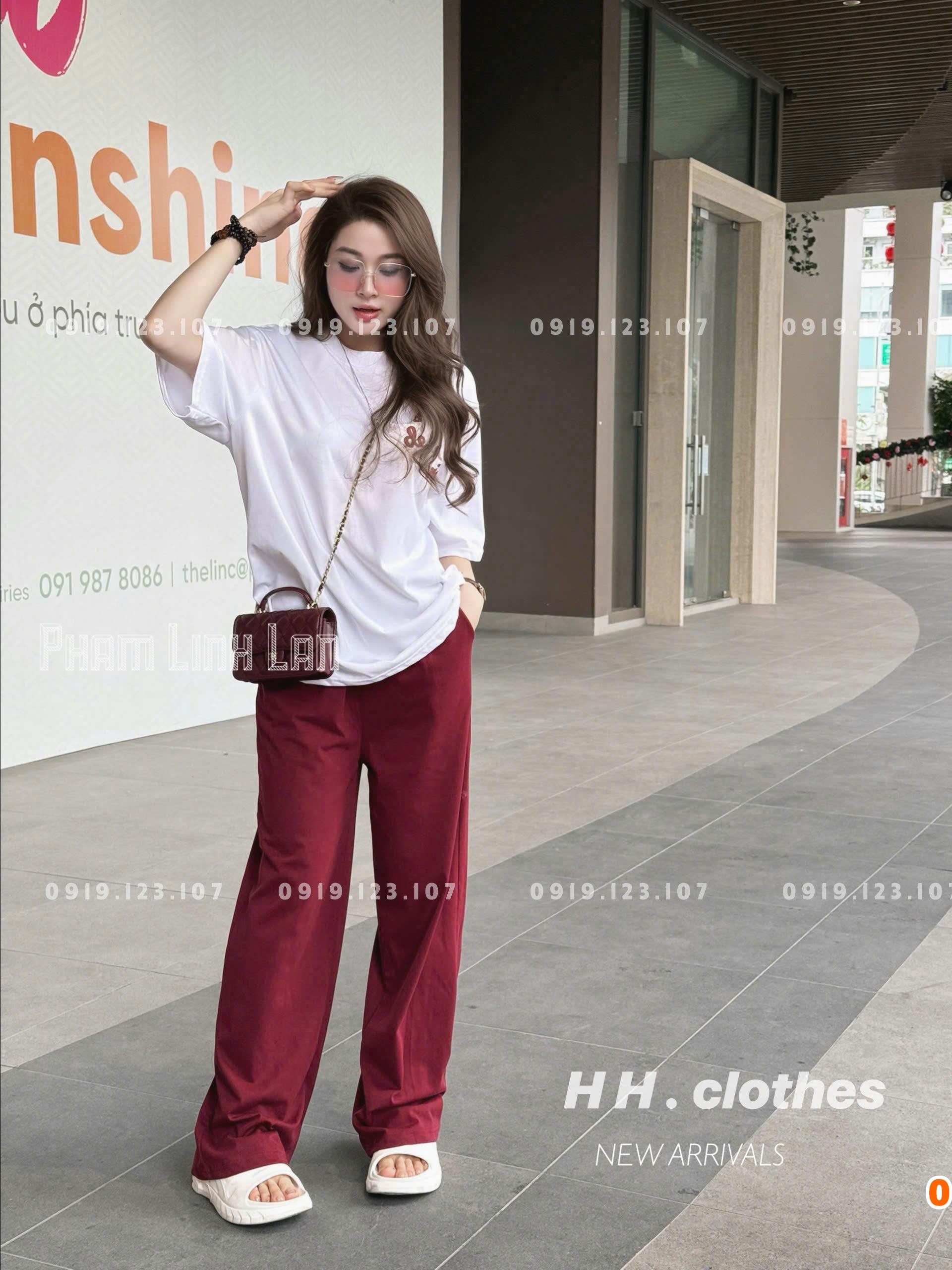 Set tt tăm lạnh phom to in đẹp + quần suông - SBT757