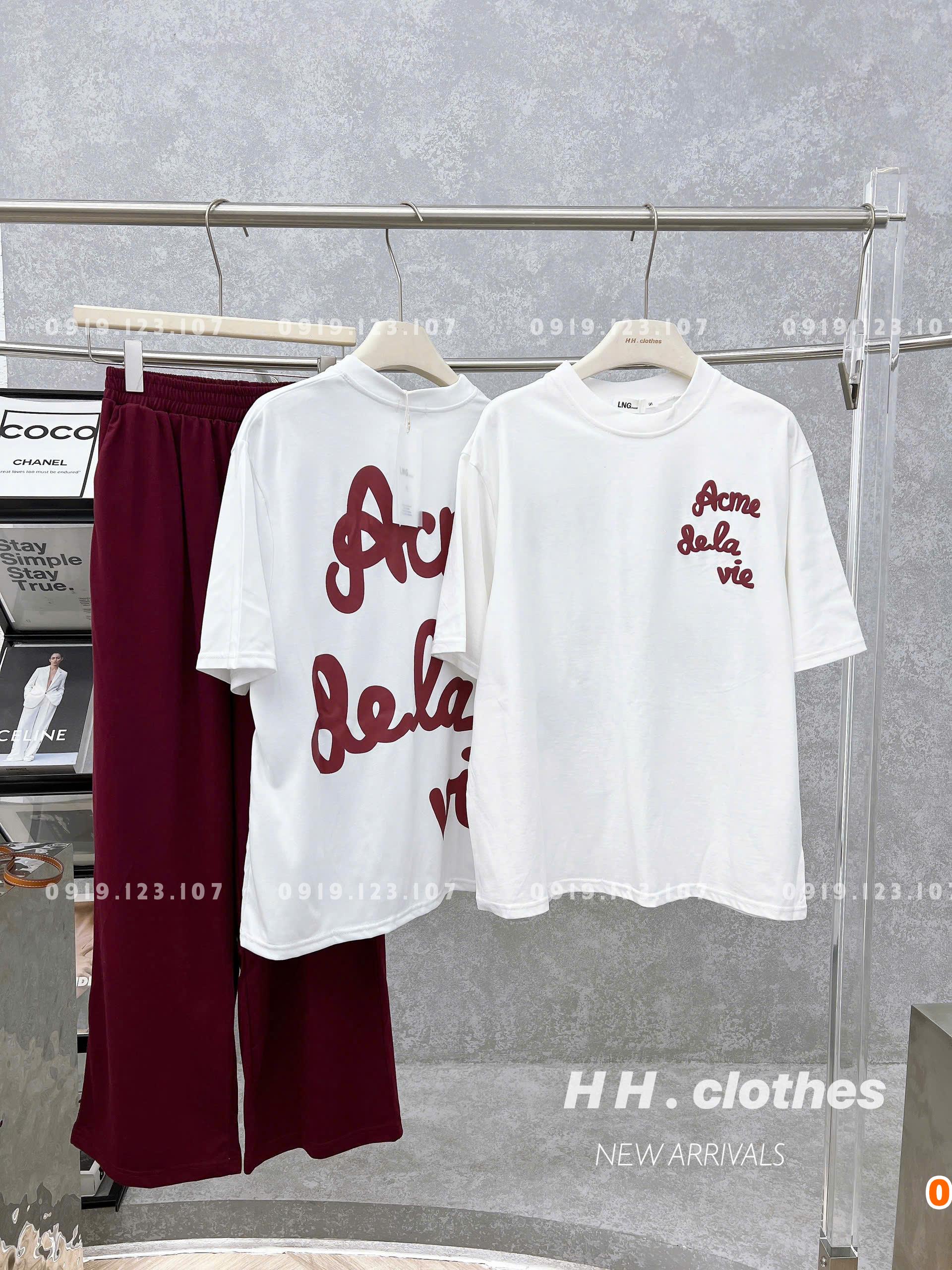 Set tt tăm lạnh phom to in đẹp + quần suông - SBT757