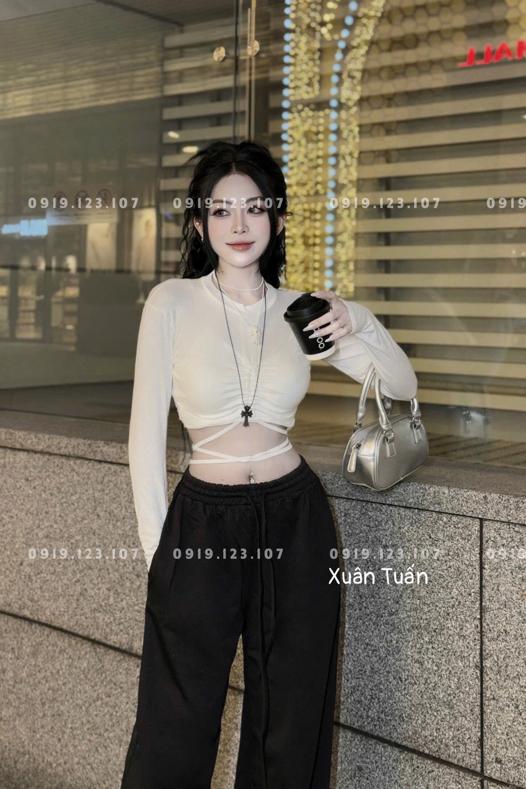 Set tt tăm lạnh phom to td nhún ngực + quần suông siêu phẩm có tách sỉ 5 - HSBT754