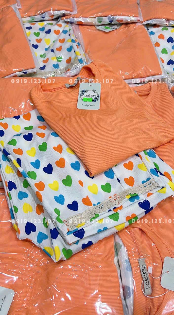 Set tt tăm lạnh + quần đủi baggy in full phối ren siêu phẩm - TH82SBT766