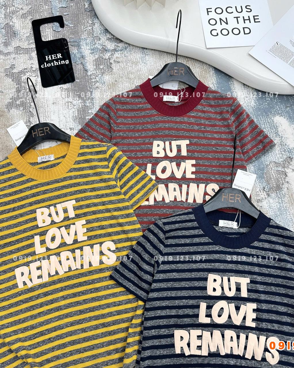 Sỉ áo thun kẻ chữ But Love - hàng QC cao cấp - SBT756