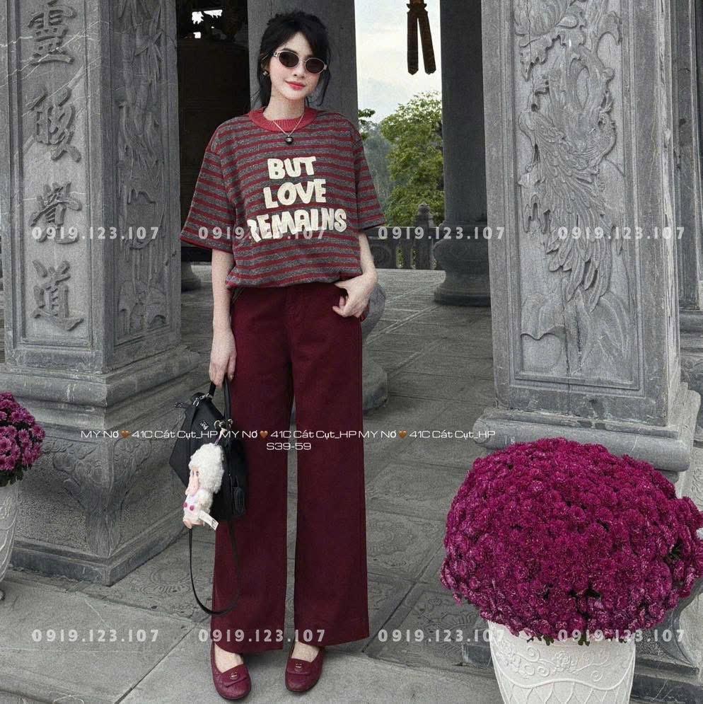 Sỉ áo thun kẻ chữ But Love - hàng QC cao cấp - SBT756