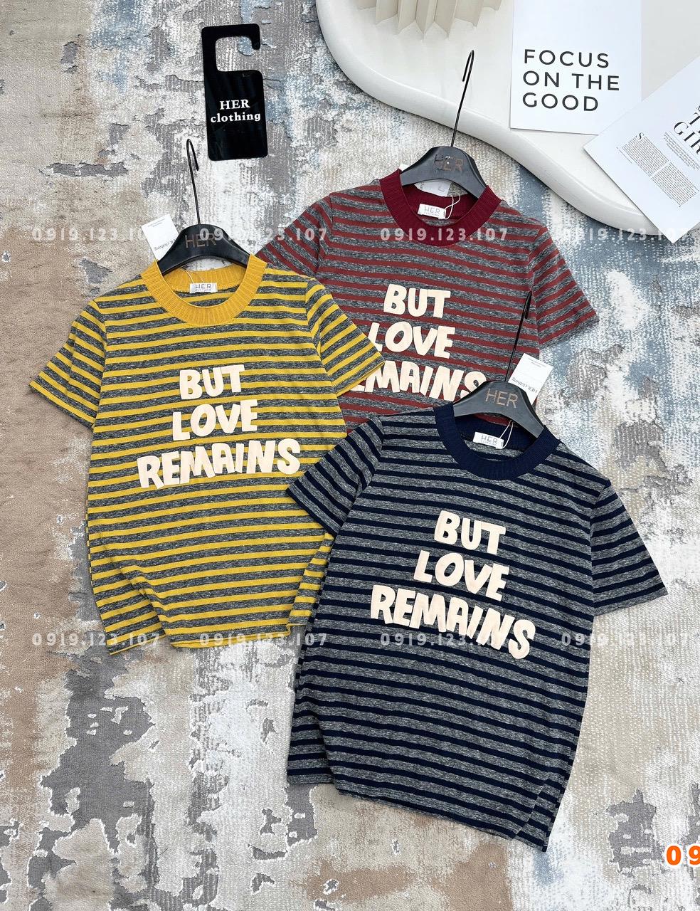 Sỉ áo thun kẻ chữ But Love - hàng QC cao cấp - SBT756