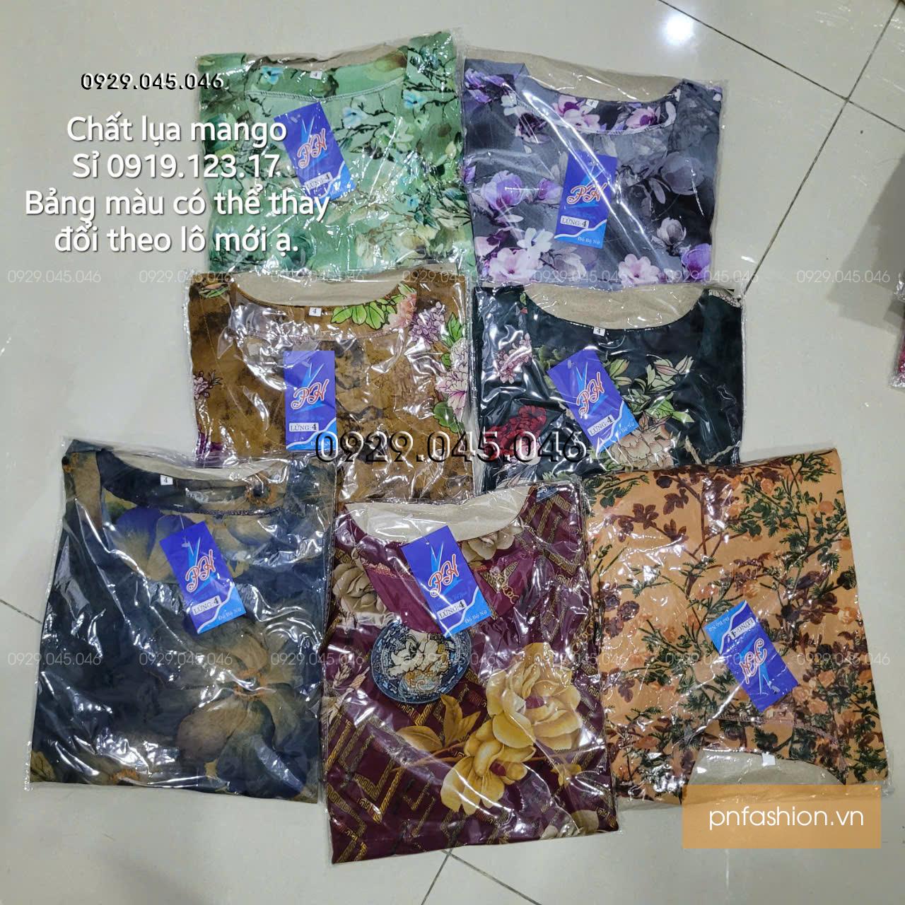 Sỉ đồ bộ trung niên chất lụa mango cao cấp - SBT735