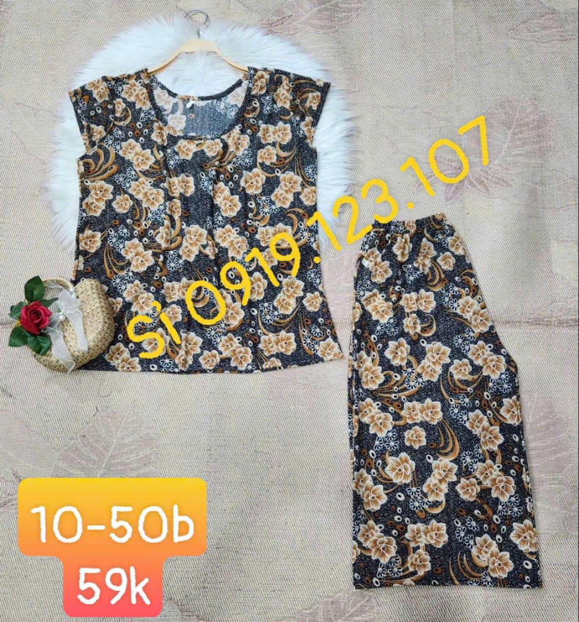 [40-85kg tùy mẫu] Sỉ quần áo trung niên vải thun lửng quần - MN740