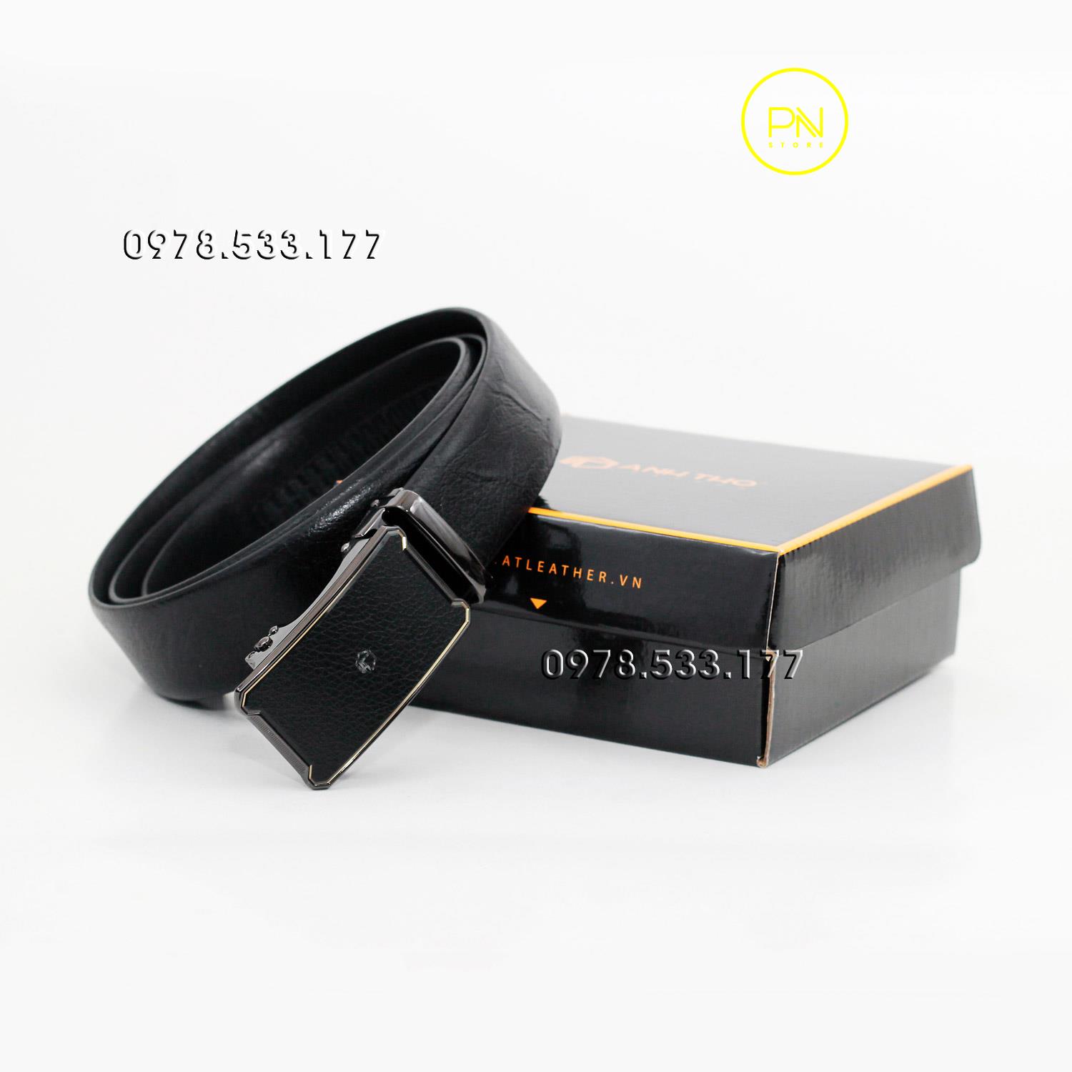 Thắt lưng nam da bò cao cấp vân sần (3.5cm x 125cm) - PNMST01DN