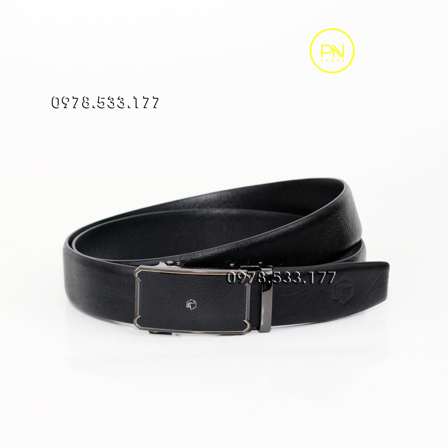 Thắt lưng nam da bò cao cấp vân sần (3.5cm x 125cm) - PNMST01DN