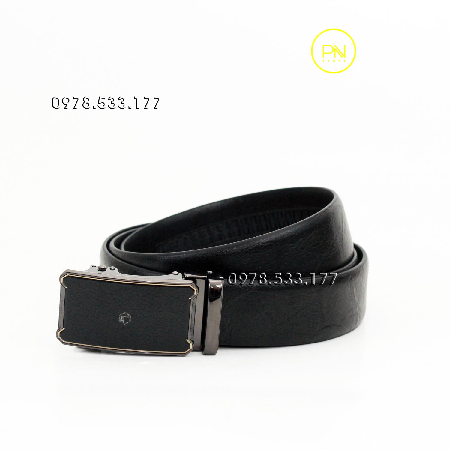 Thắt lưng nam da bò cao cấp vân sần (3.5cm x 125cm) - PNMST01DN