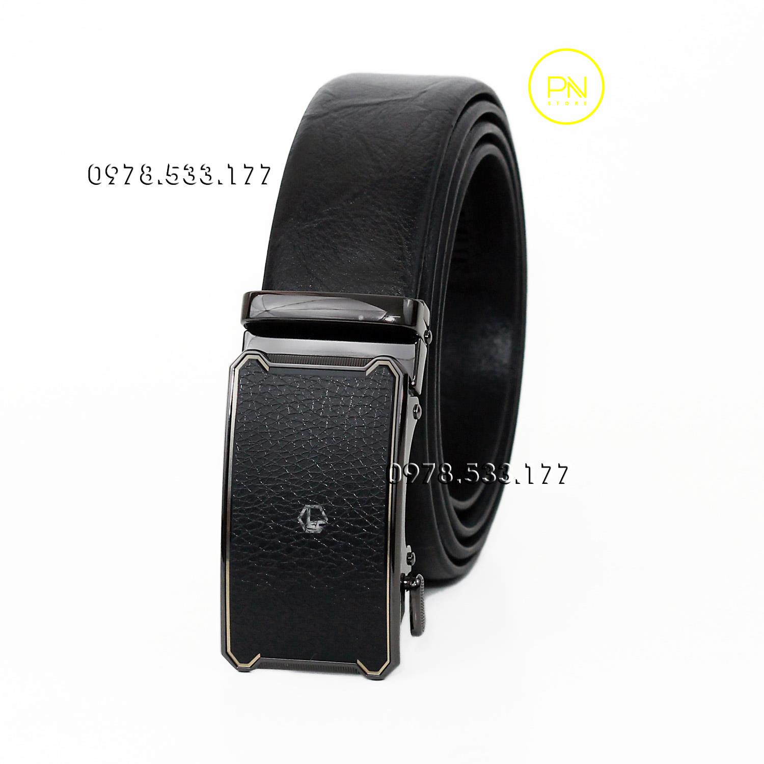 Thắt lưng nam da bò cao cấp vân sần (3.5cm x 125cm) - PNMST01DN
