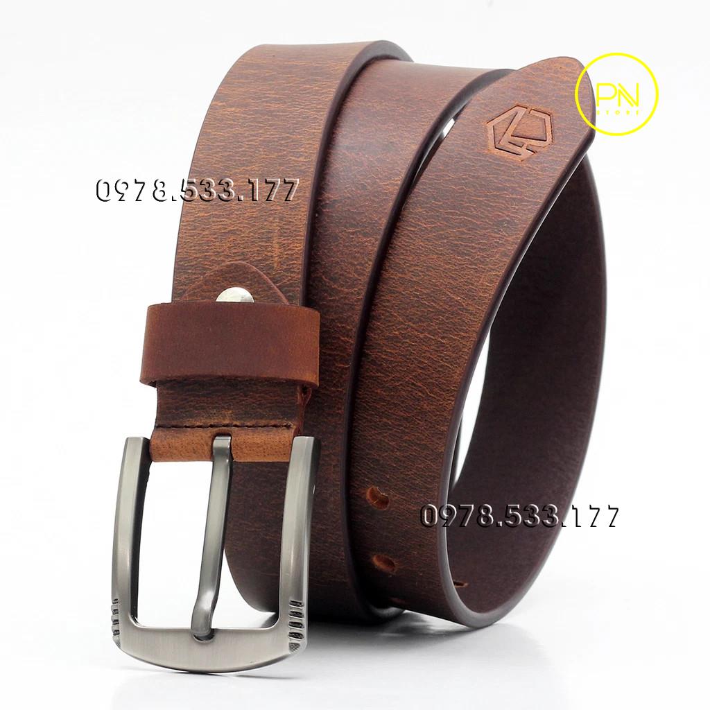 Thắt lưng nam da bò sáp cao cấp (4cm) - PNS4K02