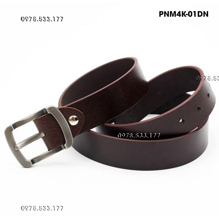 Thắt lưng nam da bò thật cao cấp (4cm) - PNM430DN	