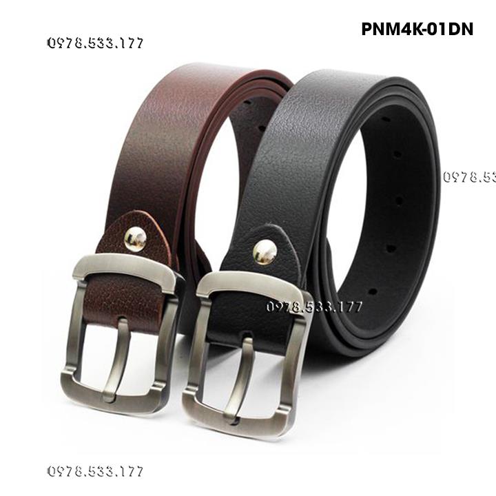 Thắt lưng nam da bò thật cao cấp (4cm) - PNM430DN	