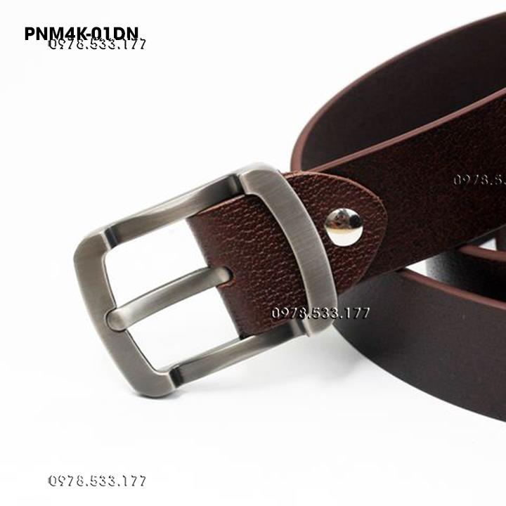 Thắt lưng nam da bò thật cao cấp (4cm) - PNM430DN	