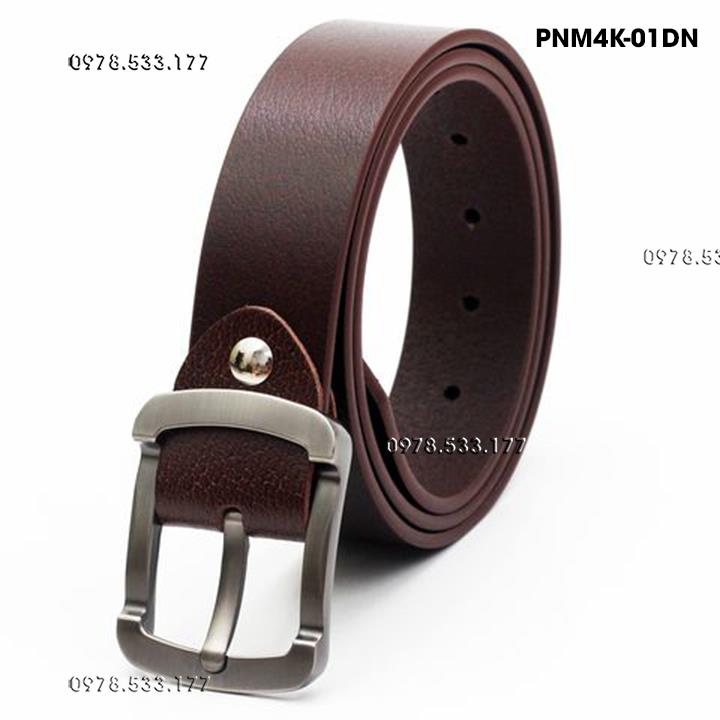 Thắt lưng nam da bò thật cao cấp (4cm) - PNM430DN	