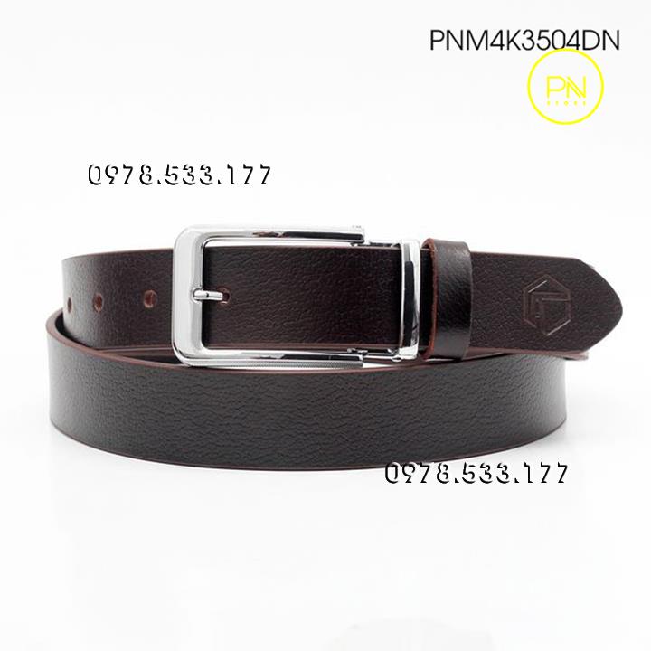 Thắt lưng nam da bò thật cao cấp (3.5cm) - PNM4K3504DN