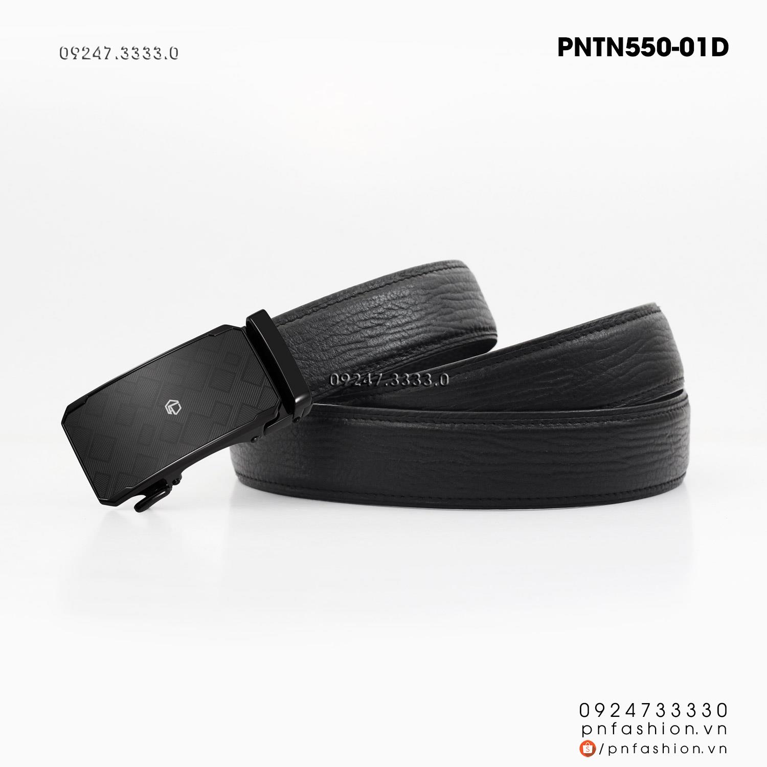 Thắt lưng nam da bò vân gỗ cao cấp - PNTN550-01D
