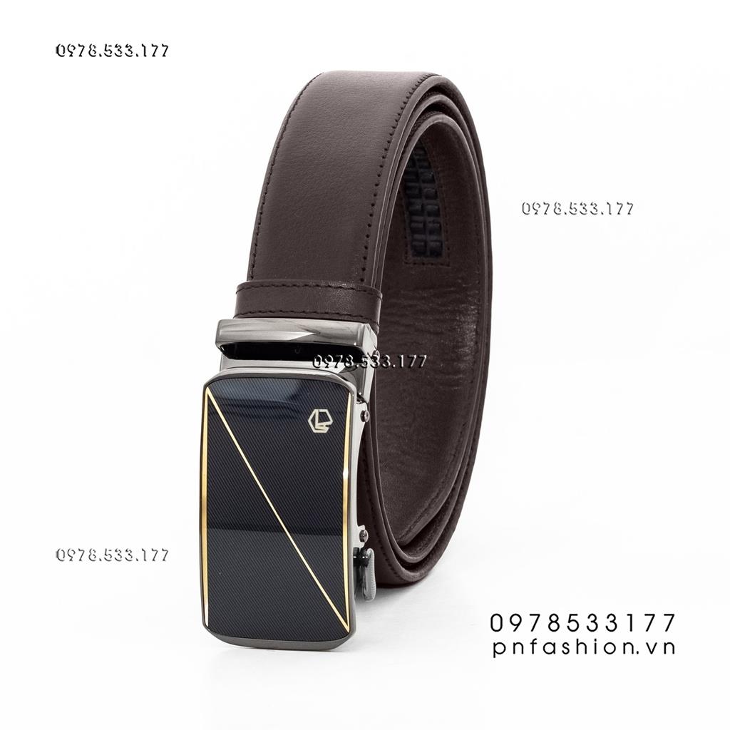 Thắt lưng nam khóa tự động EMO da bò Nappa (3.5cm) - PNMNT4-09