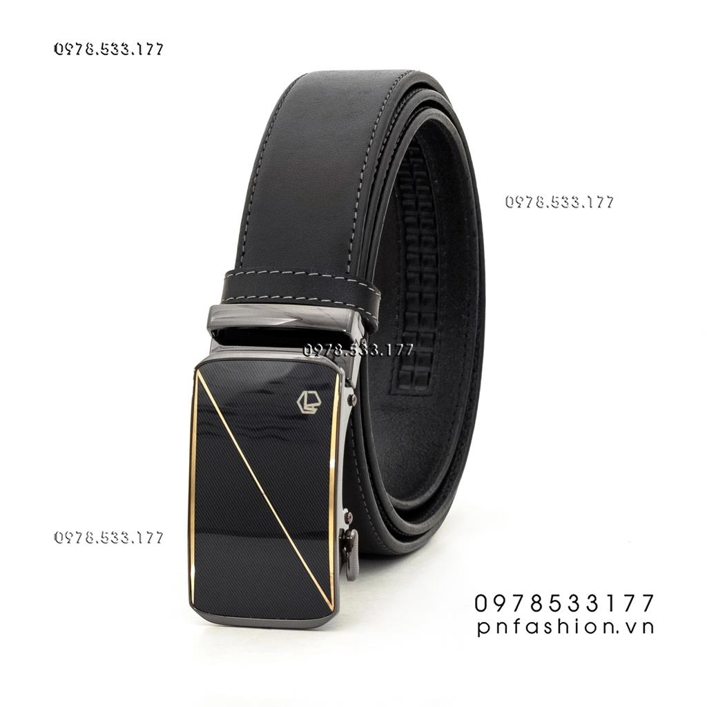 Thắt lưng nam khóa tự động EMO da bò Nappa (3.5cm) - PNMNT4-09
