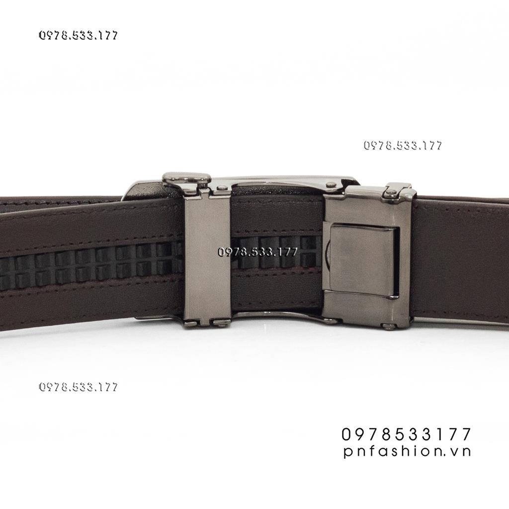 Thắt lưng nam khóa tự động EMO da bò Nappa (3.5cm) - PNMNT4-09