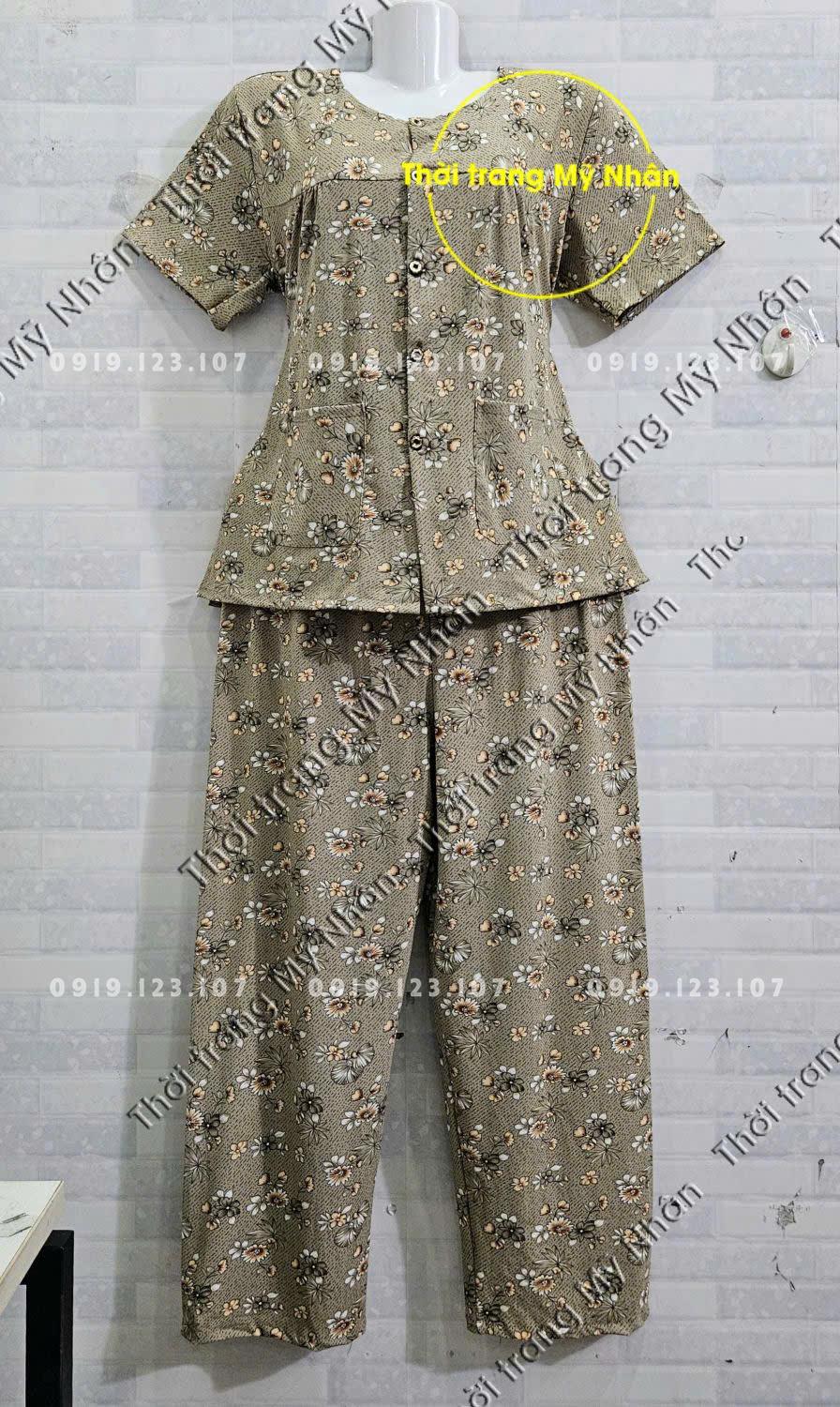 Thun lạnh cho bà tay ngắn size 1.2.3.4.5(40_77kg) vải mịn mát, co dãn