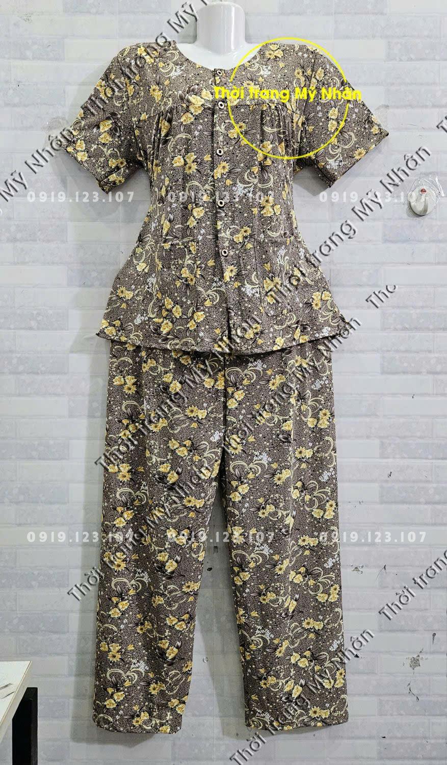 Thun lạnh cho bà tay ngắn size 1.2.3.4.5(40_77kg) vải mịn mát, co dãn