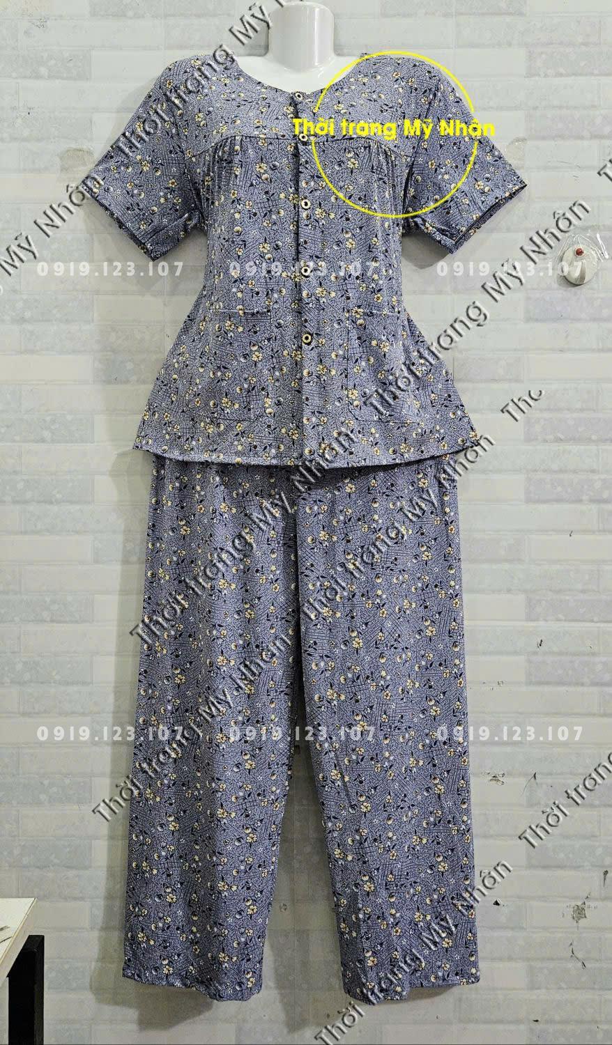 Thun lạnh cho bà tay ngắn size 1.2.3.4.5(40_77kg) vải mịn mát, co dãn